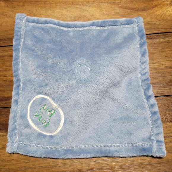 Big Guy Blue Infant Rhino Security Blanket 12" X 12" - Picture 3 of 3